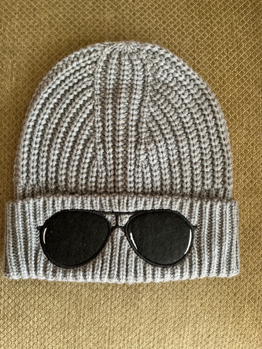Karl Lagerfeld Paris Sunglasses Patch Beanie Hat (NWOT) Unisex